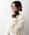 HUMS｜ストレッチレースハイネックT [[33286P233]][C]