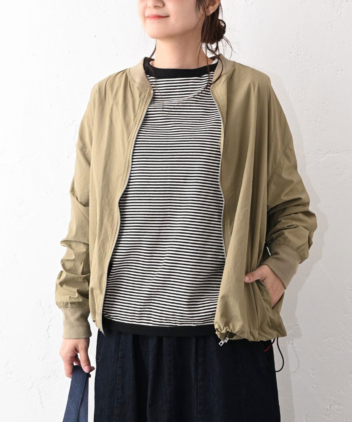 IN THE MARKET｜ナイロン素材MA1アウター [[C-2609]][C]