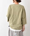 her.｜6.1OZ PIGMENT DYED 4/5TEE ST.IGNATIUS [[MTAH607-1005]][C]