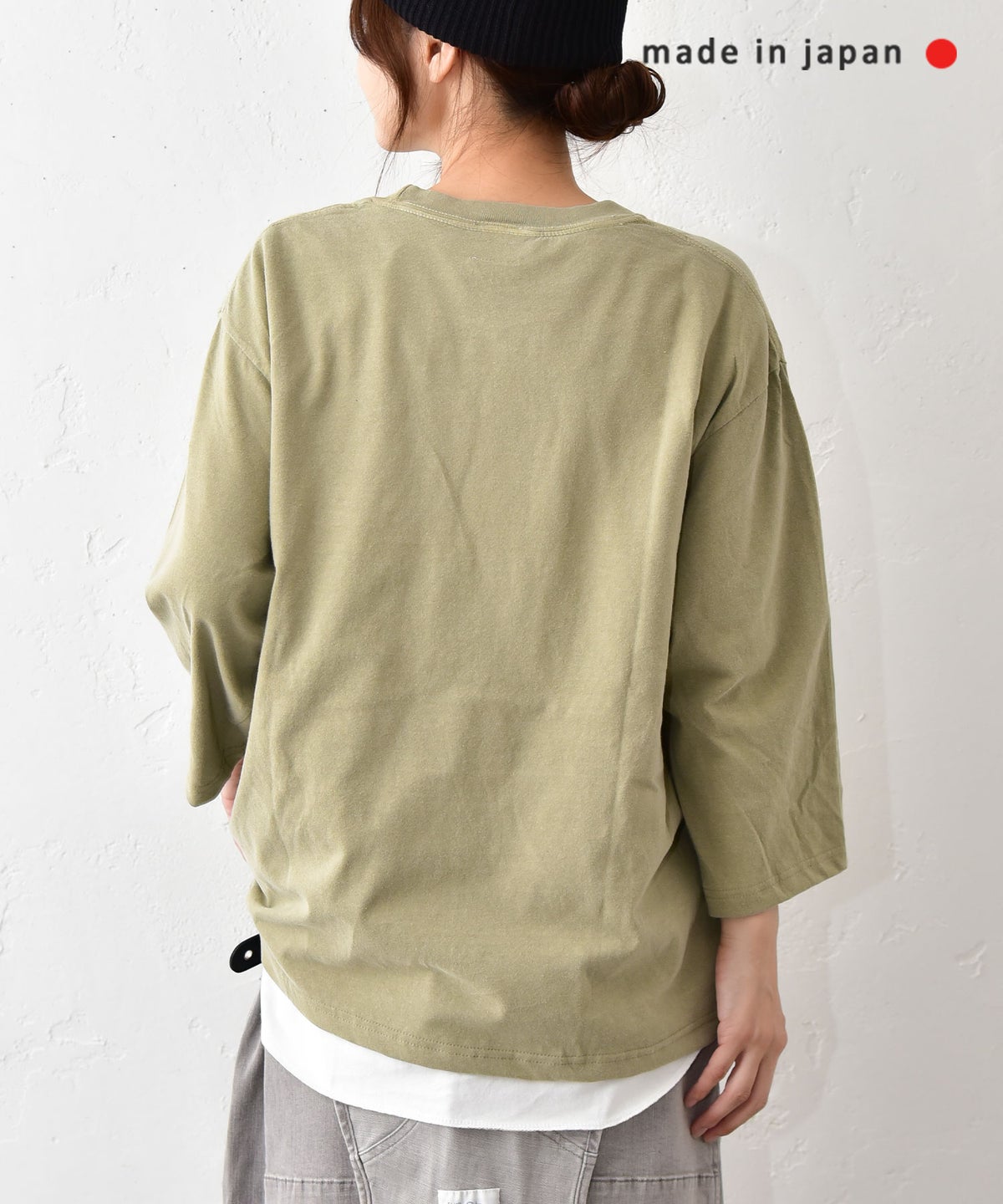 her.｜6.1OZ PIGMENT DYED 4/5TEE ST.IGNATIUS [[MTAH607-1005]][C]