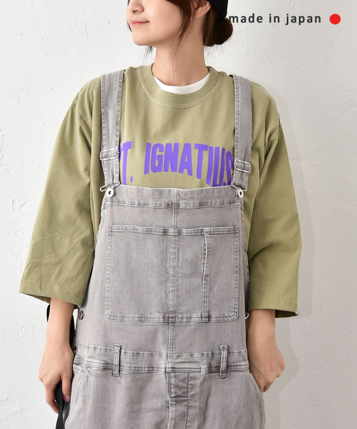 her.｜6.1OZ PIGMENT DYED 4/5TEE ST.IGNATIUS [[MTAH607-1005]][C]