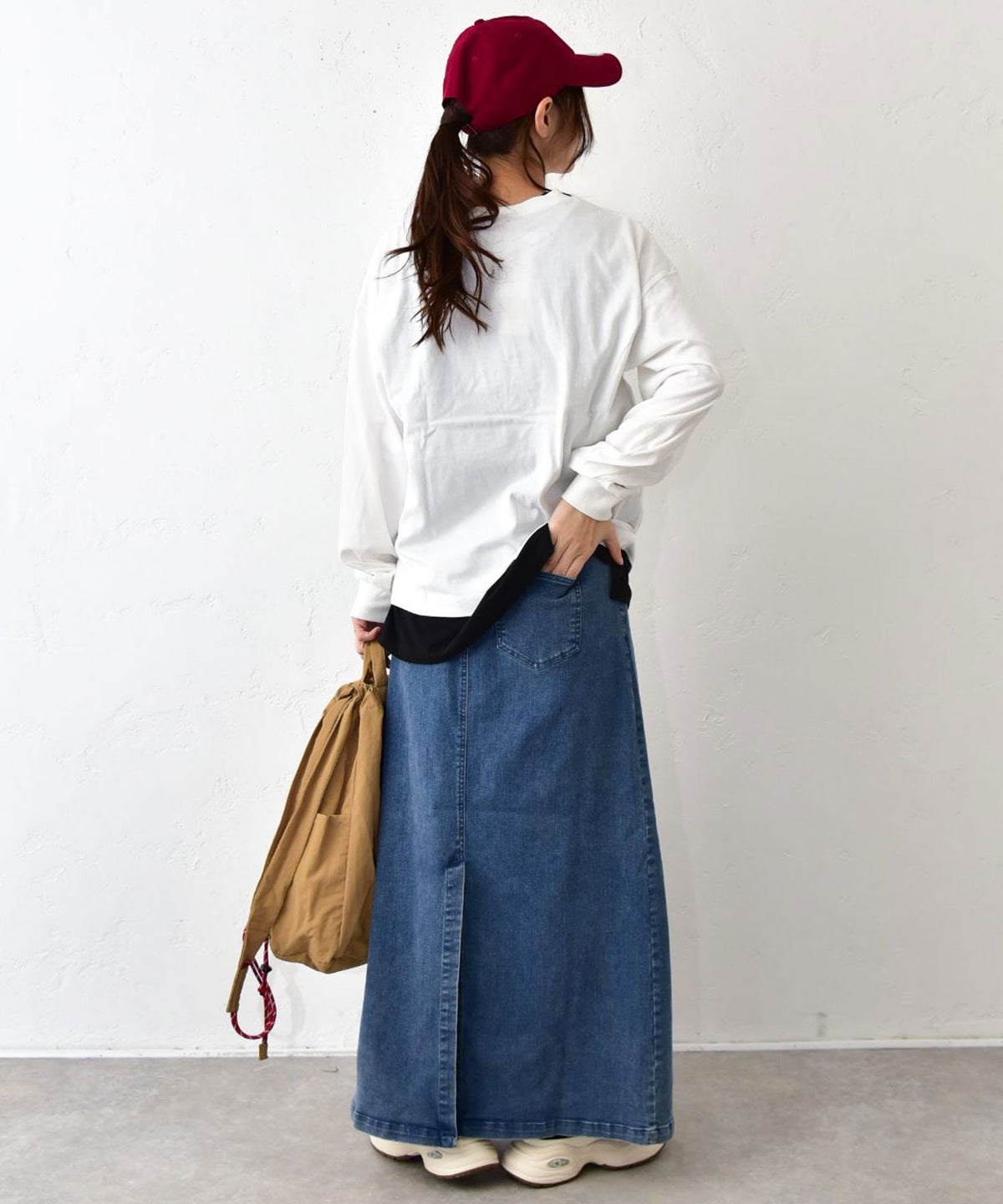 IN THE MARKET｜ベルト付きAラインスカート [[IN-118]][C]