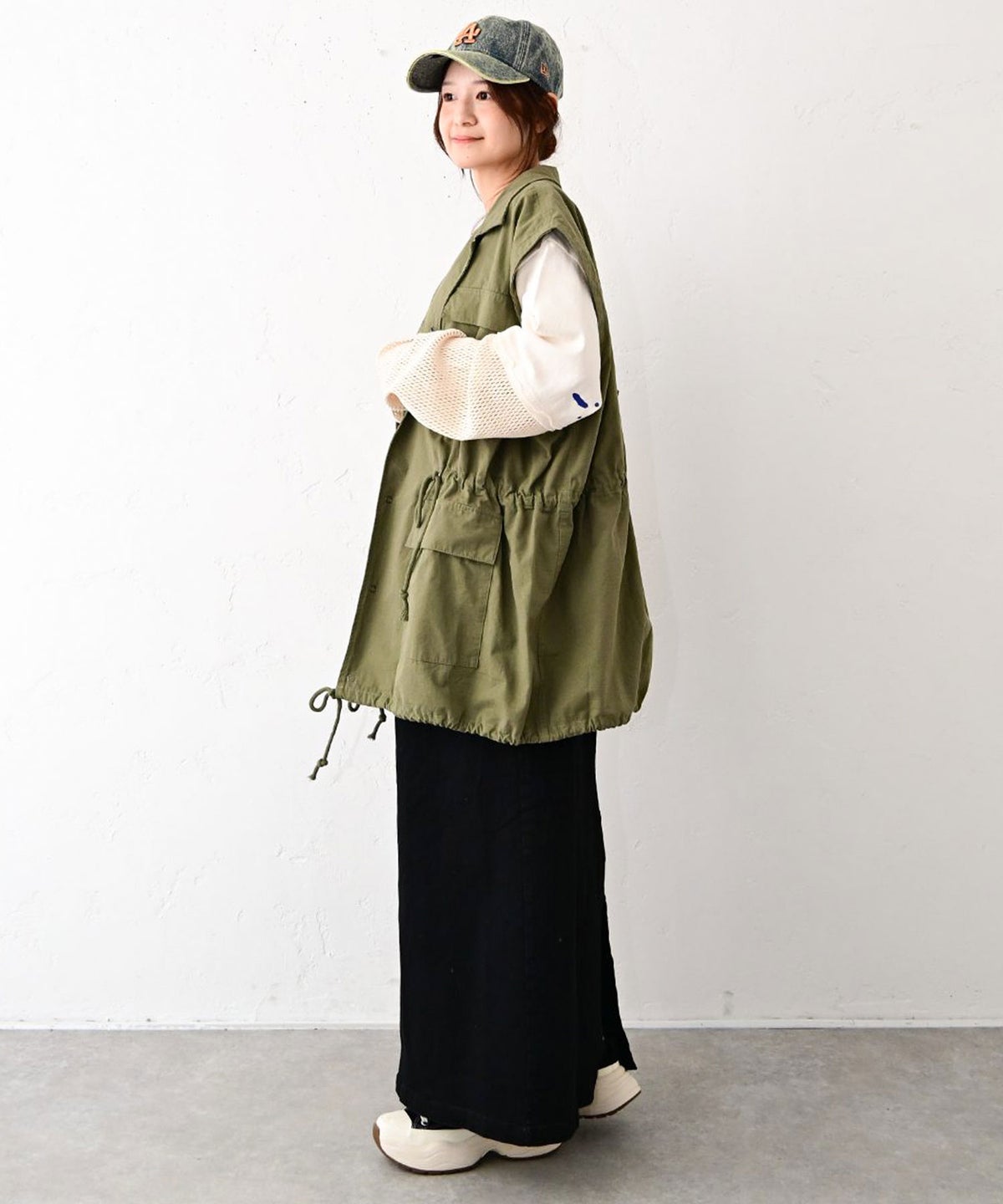 IN THE MARKET｜ベルト付きAラインスカート [[IN-118]][C]