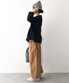 her.｜USドライコットン エルボパッチ付きカットソー [[131388H]][C]