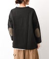 her.｜USドライコットン エルボパッチ付きカットソー [[131388H]][C]