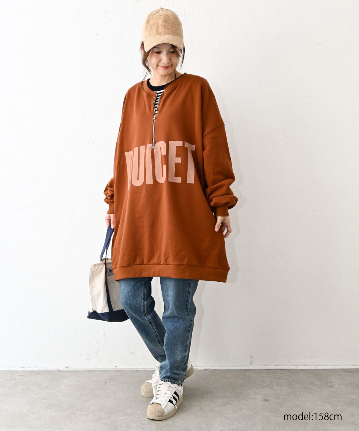 IN THE MARKET｜ロゴ入りハーフジッププルオーバー [[C-2612]][C]