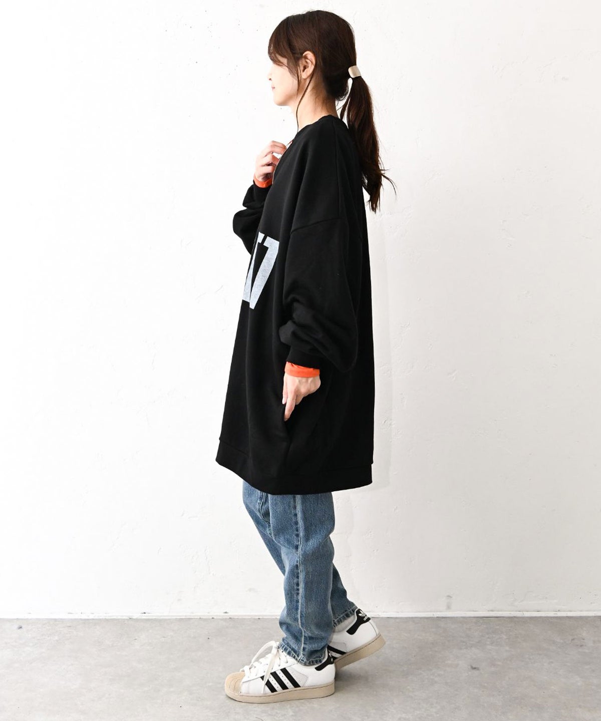 IN THE MARKET｜ロゴ入りハーフジッププルオーバー [[C-2612]][C]