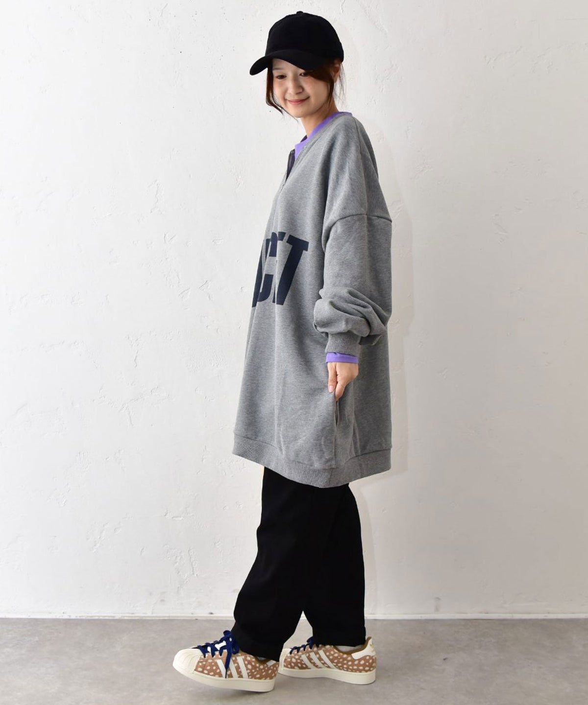 IN THE MARKET｜ロゴ入りハーフジッププルオーバー [[C-2612]][C]