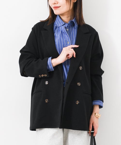 今期 新品 タグ付 Wrapin nine 9 上質Wフェイスミドル丈コート 黒 Wrapin nine9 アウター |ma28 ONLINE STORE 公式オンラインストア