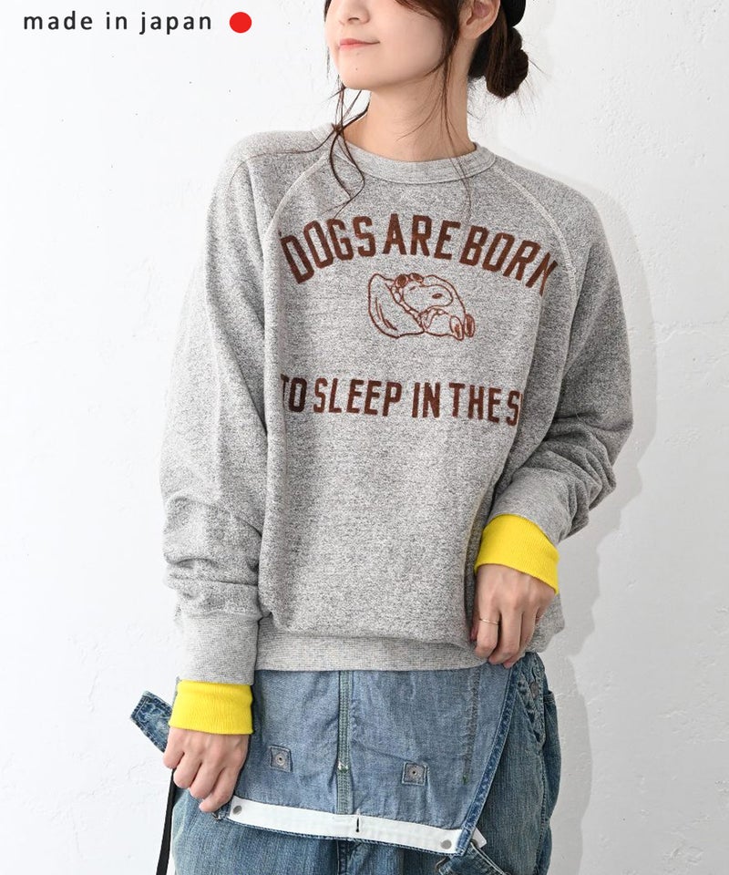DENIM&DUNGAREE｜ビンテージウラケSNOOPY SLEEPスウェット [[22681493]][C]