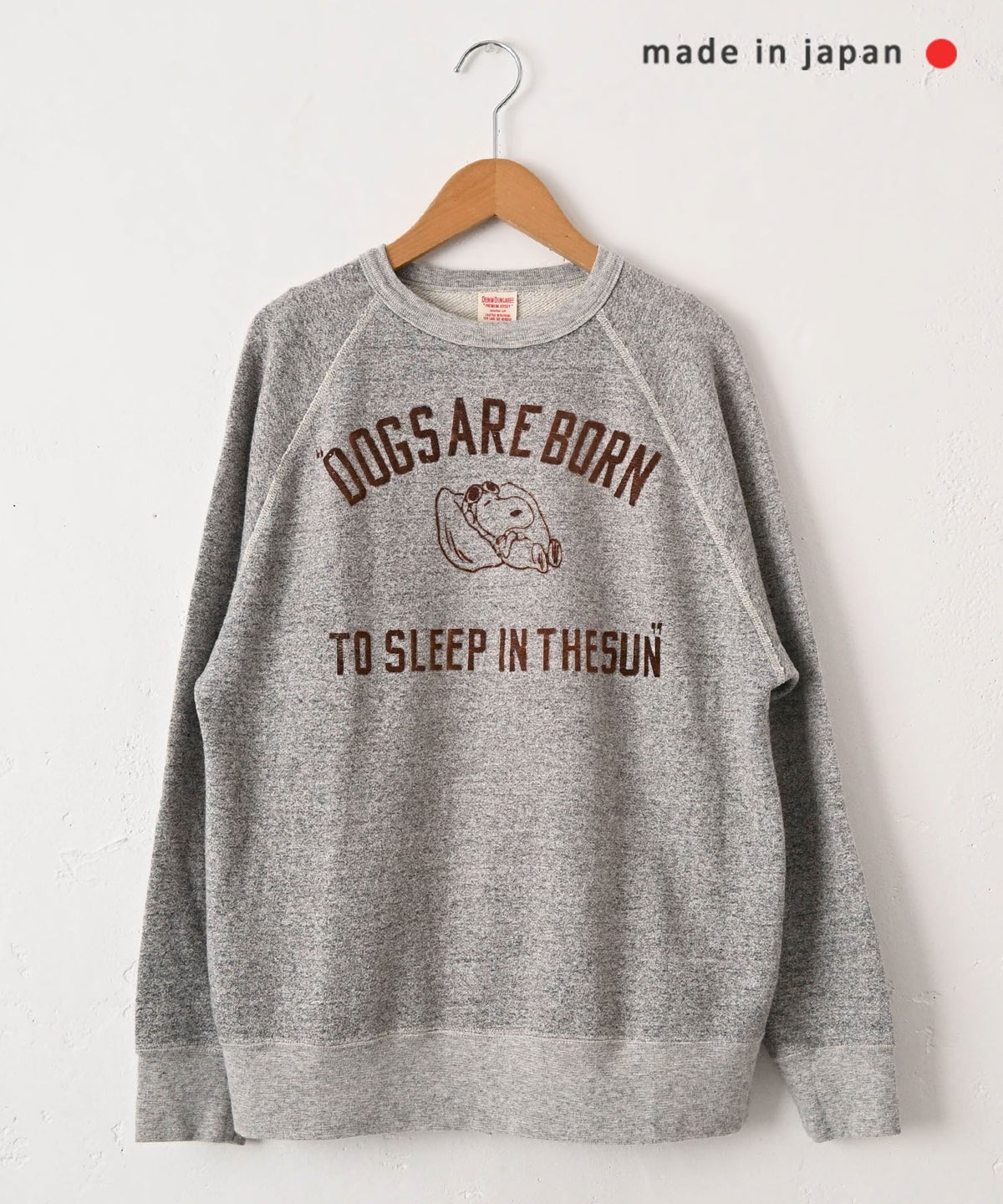 DENIM&DUNGAREE｜ビンテージウラケSNOOPY SLEEPスウェット [[22681493]][C]