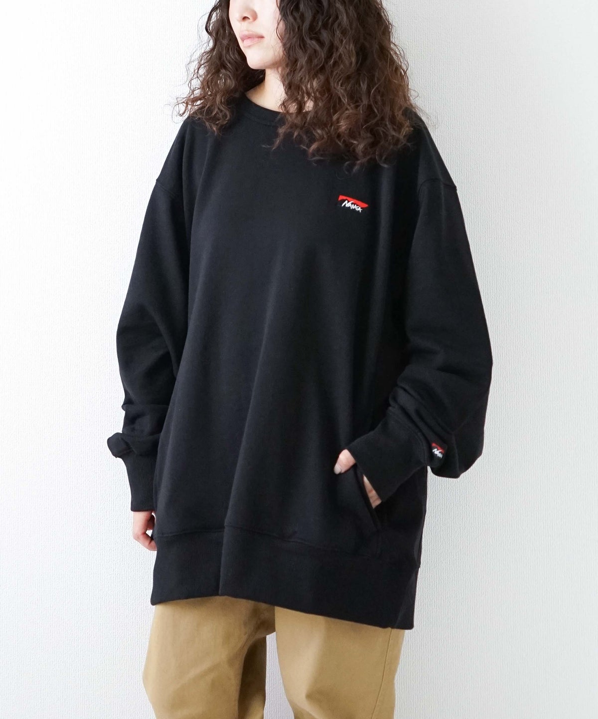 NANGA｜ECO HYBRID MINI BOX LOGO EMBROIDERY SWEATSHIRT [[NW2441-1F013]][D]