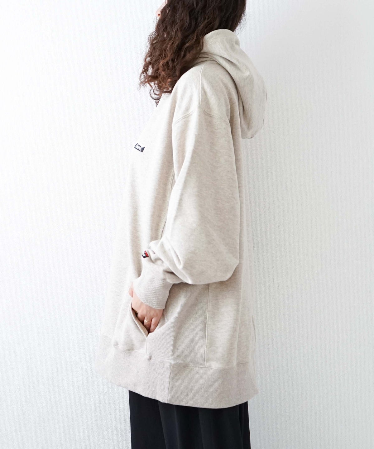 NANGA｜ECO HYBRID MINI BOX LOGO EMBROIDERY SWEAT HOODIE [[NW2441-1F014]][D]