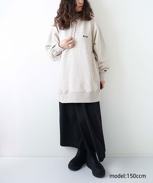 NANGA｜ECO HYBRID MINI BOX LOGO EMBROIDERY SWEAT HOODIE [[NW2441-1F014]][D]
