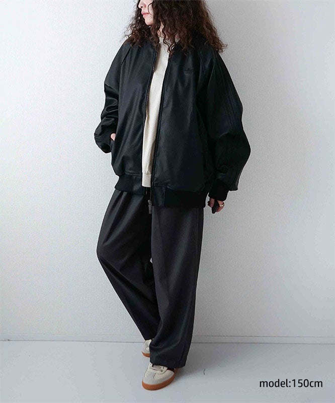 adidas｜PLEATHER SST OVERSIZED TRACK TOP [[I4289]][D]