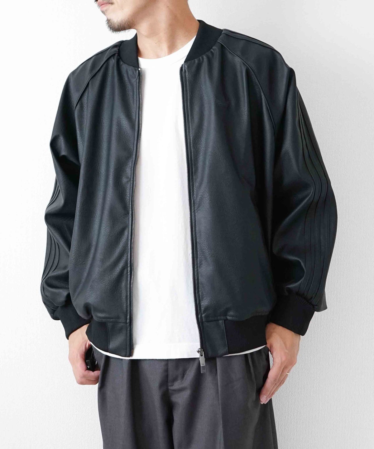 adidas｜PLEATHER SST OVERSIZED TRACK TOP [[I4289]][D]