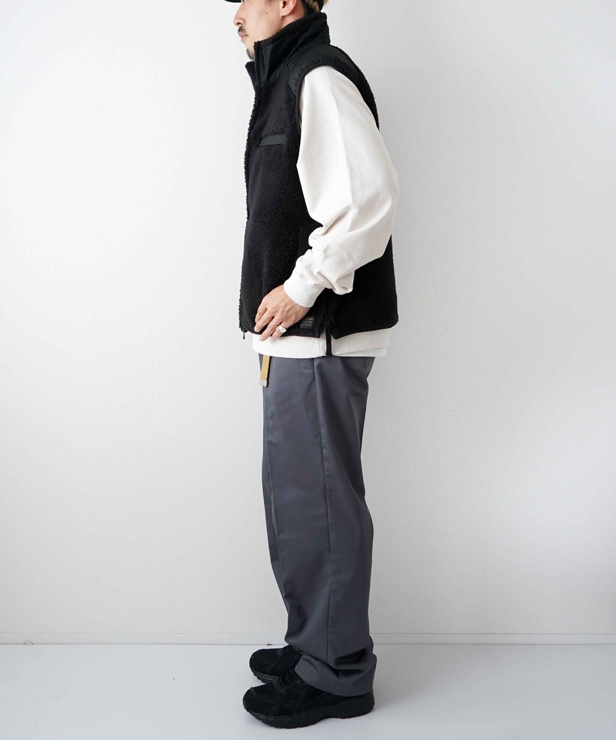 TAION｜MILITARY PILE-FLEECE HIGH-NECK VEST [[TAION-002LV3NDML-1]][D]