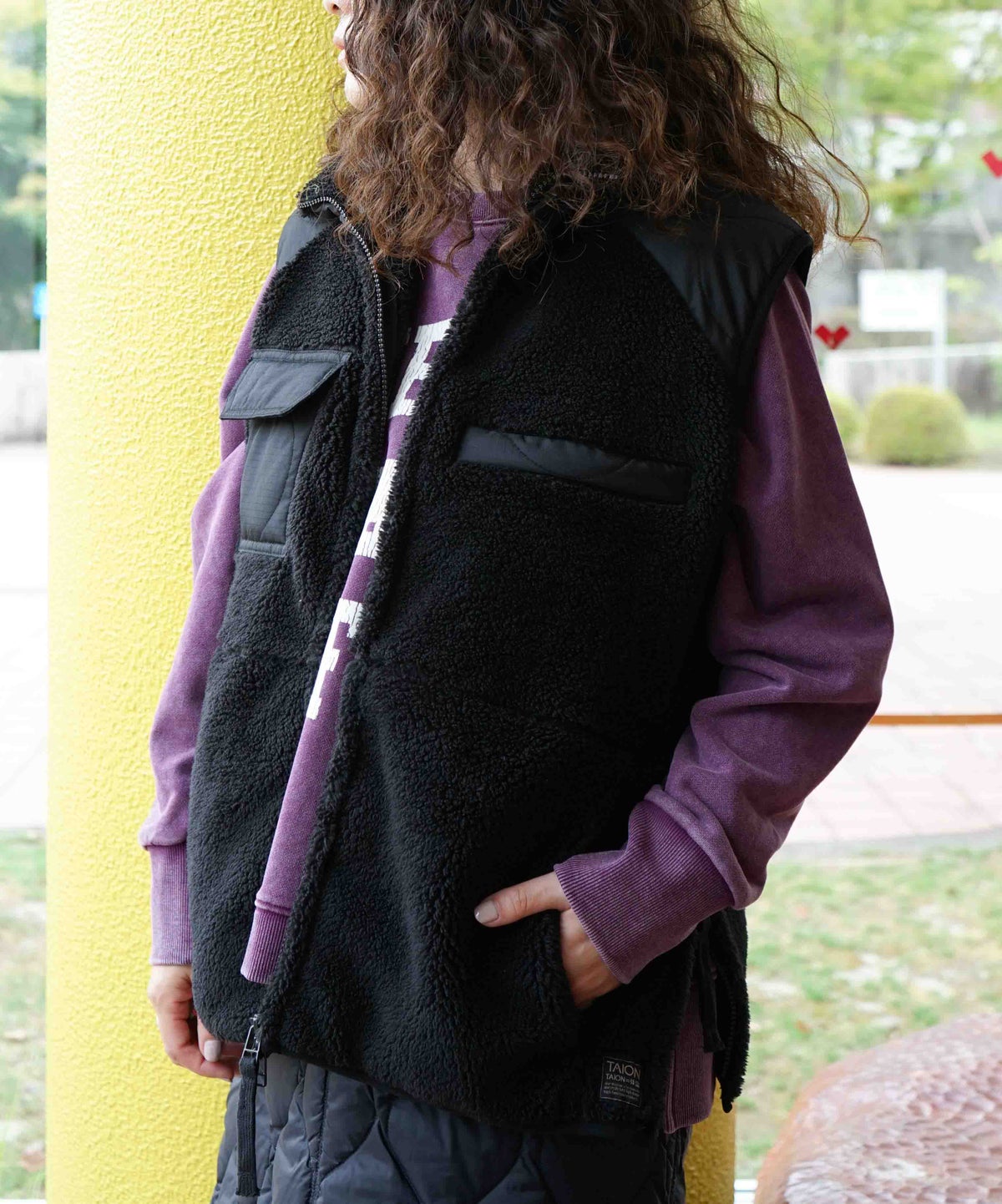  TAION｜MILITARY PILE-FLEECE HIGH-NECK VEST [[TAION-002LV3NDML-1]][D]