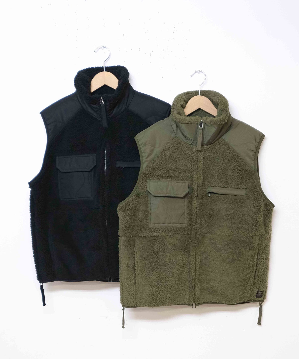  TAION｜MILITARY PILE-FLEECE HIGH-NECK VEST [[TAION-002LV3NDML-1]][D]