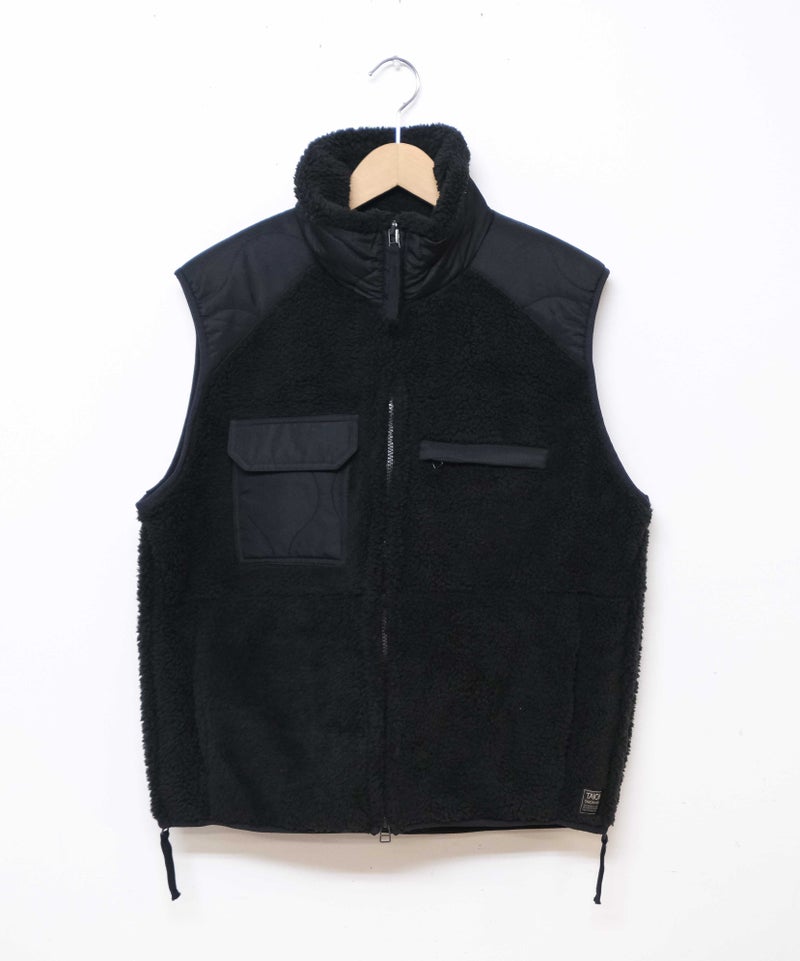  TAION｜MILITARY PILE-FLEECE HIGH-NECK VEST [[TAION-002LV3NDML-1]][D]