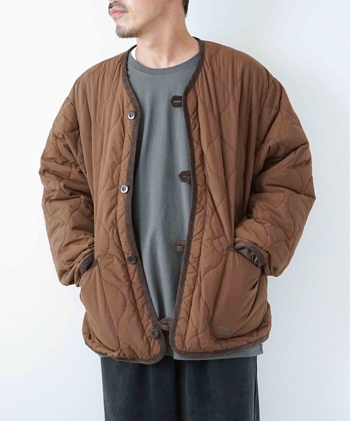 ARMY TWILL｜Quilting Reversible Jacket [[AM-2654007]][D]