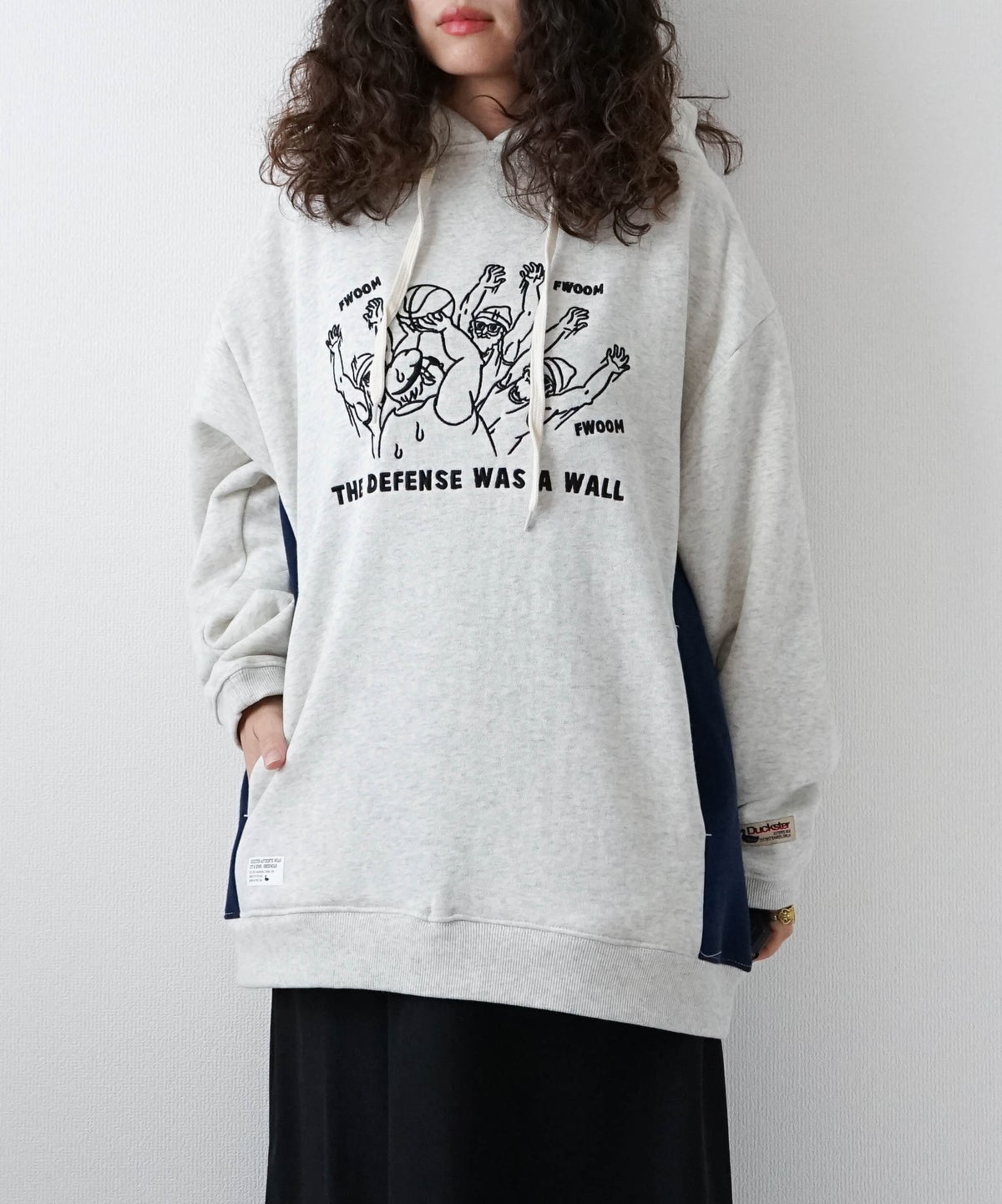 duckster｜名場面刺繍プルオーバーパーカー [[9020202]][D]