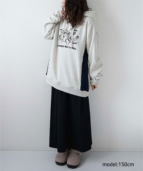 duckster｜名場面刺繍プルオーバーパーカー [[9020202]][D]