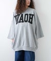  day standard｜裏毛WAOH8分袖トレーナー [[W3116222]][D]