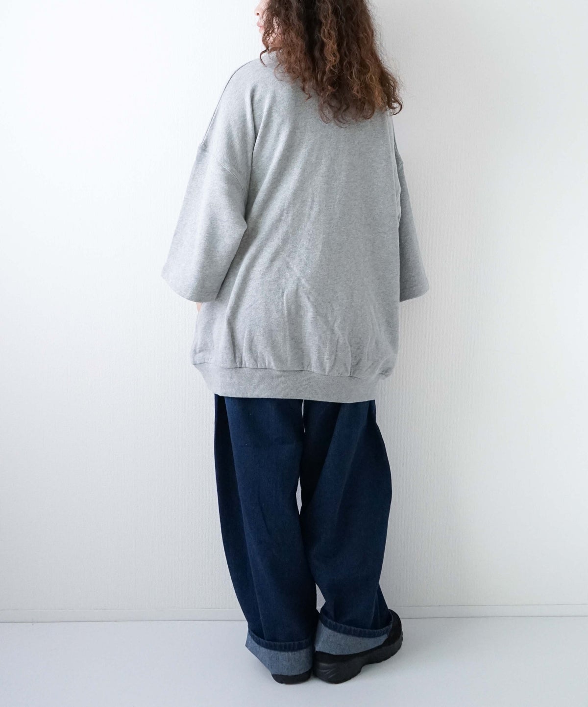  day standard｜裏毛WAOH8分袖トレーナー [[W3116222]][D]