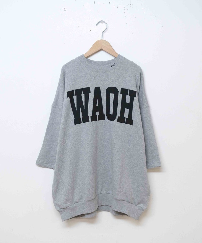  day standard｜裏毛WAOH8分袖トレーナー [[W3116222]][D]