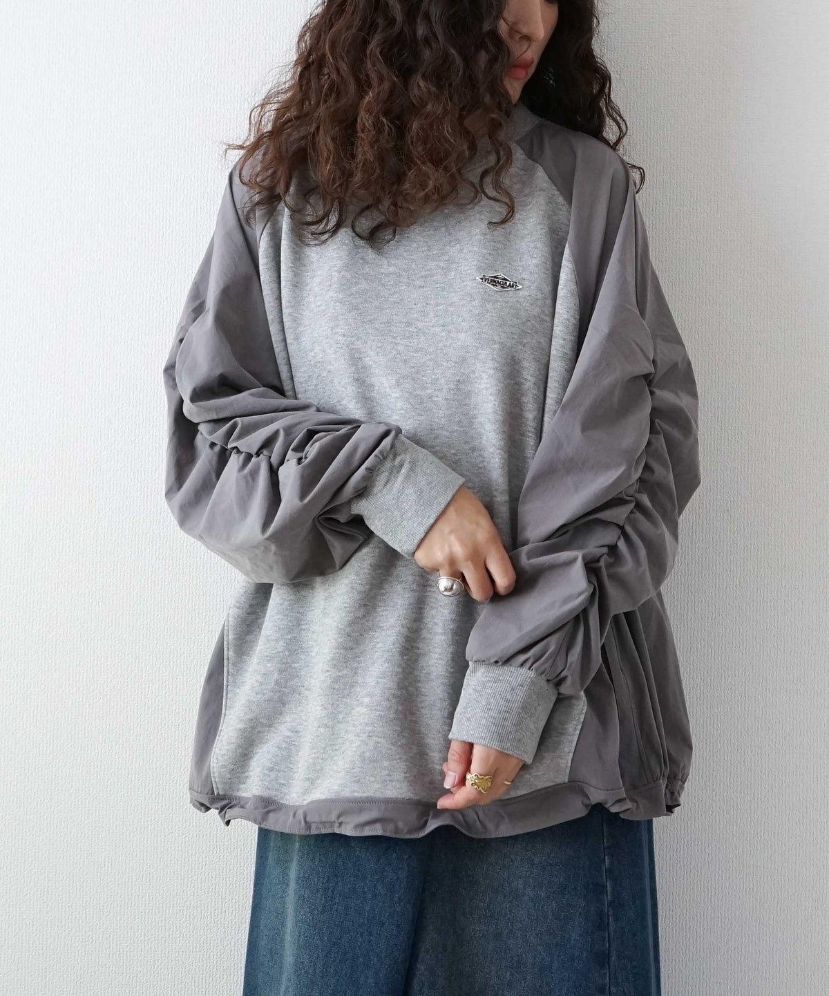 day standard｜袖シャーリングリメイク風プルオーバー [[K263061-28]][D]