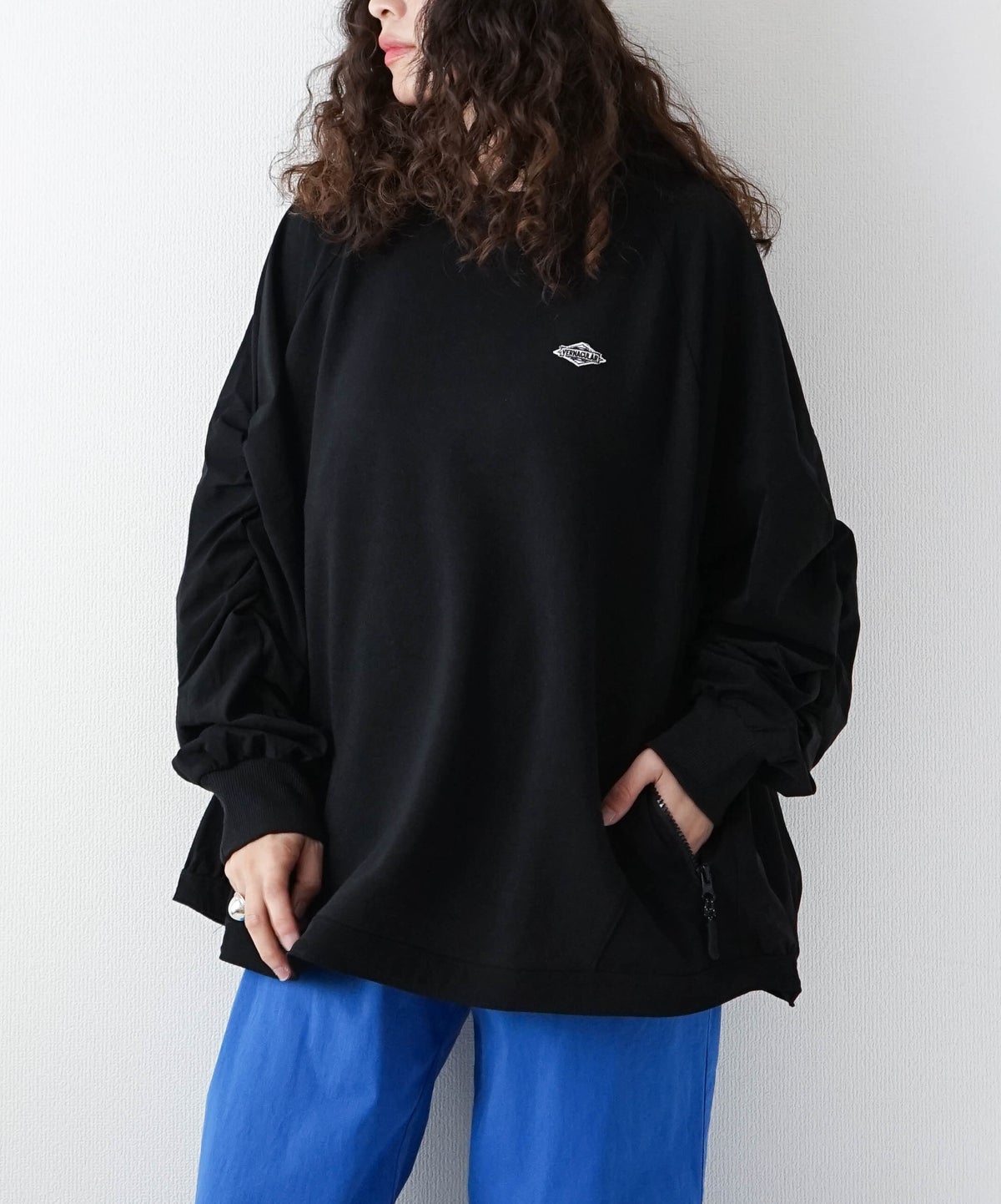 day standard｜袖シャーリングリメイク風プルオーバー [[K263061-28]][D]
