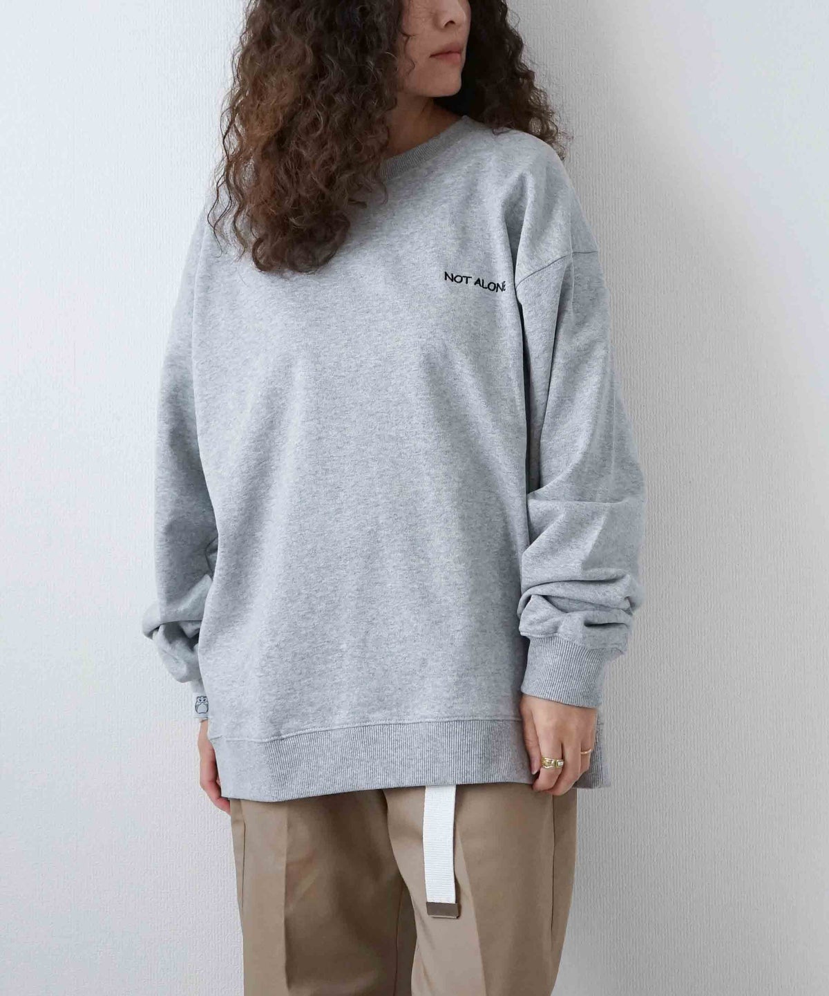  ジムマスター｜10.3oz NOT ALONE 刺?スウェット [[G821730]][D]