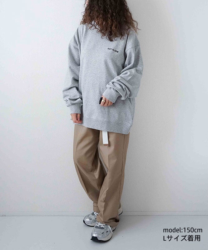  ジムマスター｜10.3oz NOT ALONE 刺?スウェット [[G821730]][D]