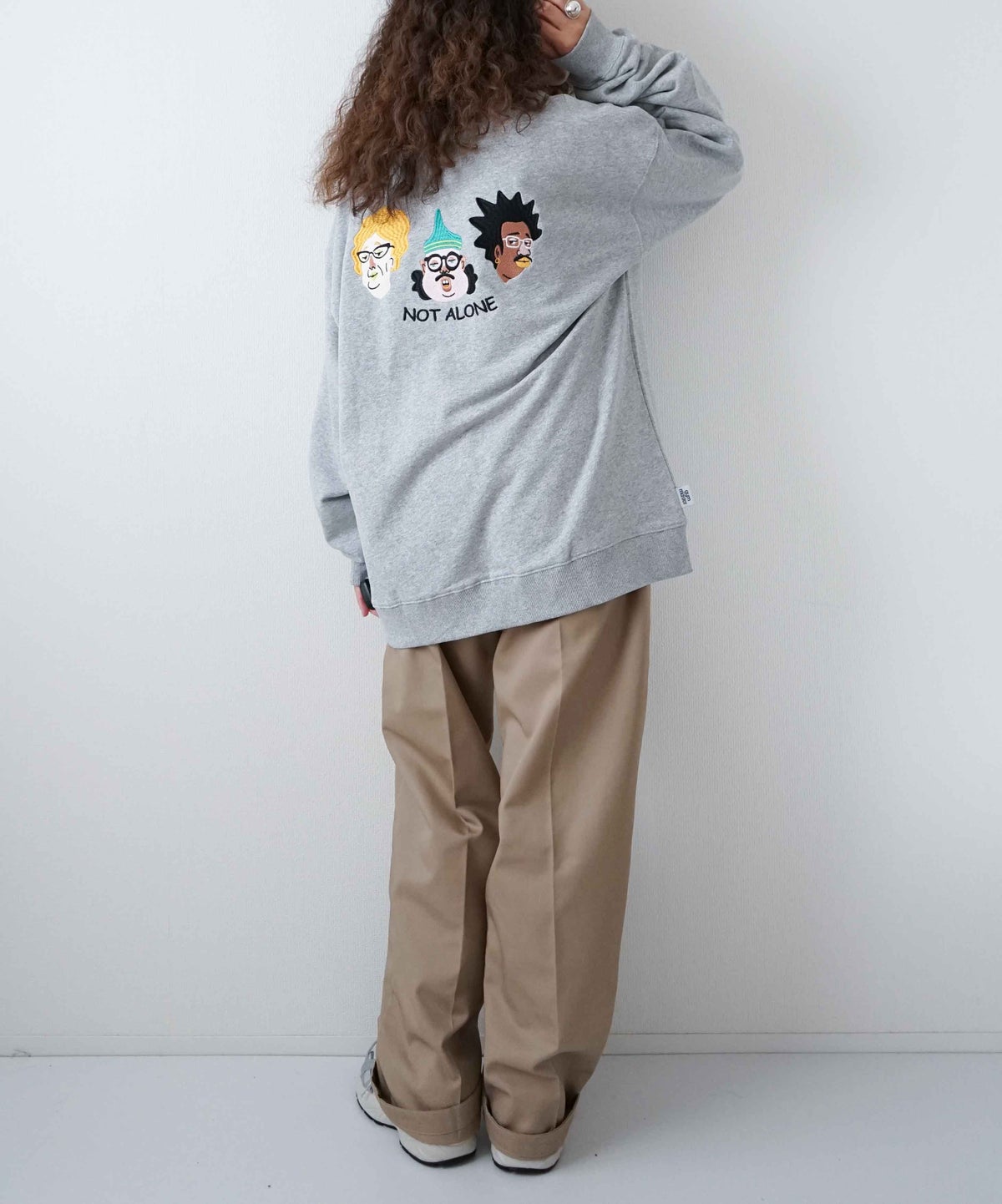  ジムマスター｜10.3oz NOT ALONE 刺?スウェット [[G821730]][D]