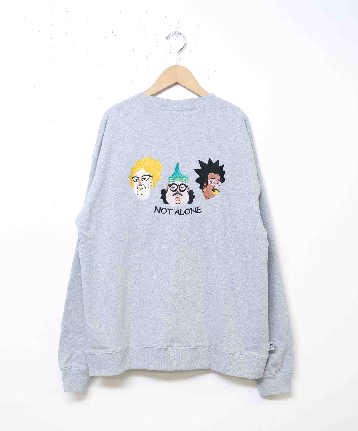  ジムマスター｜10.3oz NOT ALONE 刺?スウェット [[G821730]][D]