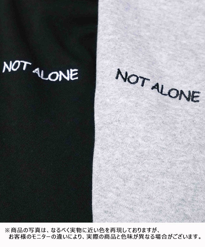  ジムマスター｜10.3oz NOT ALONE 刺?スウェット [[G821730]][D]