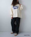 KAKELA & TRANQUIL｜ロゴ刺繍ワイドスウェット [[12607-564-10]][D]