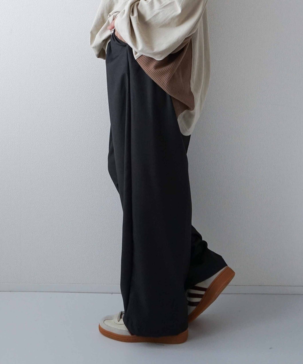  day standard｜ツータックワイドテーパードパンツ [[MF8131]][D]