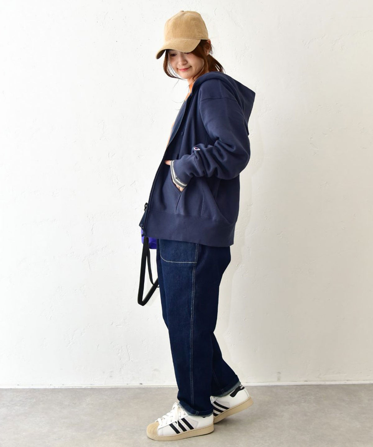 Champion｜REVERSE WEAVE ZIP HOODED SWEATSHIRT [[C3-E117]][C]