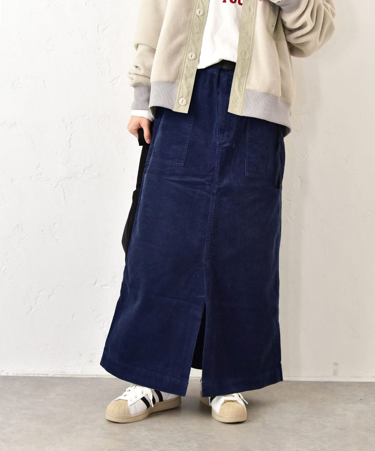 GRAMICCI｜CORDUROY LONG BAKER SKIRT [[GLSK6-FJP019]][C]