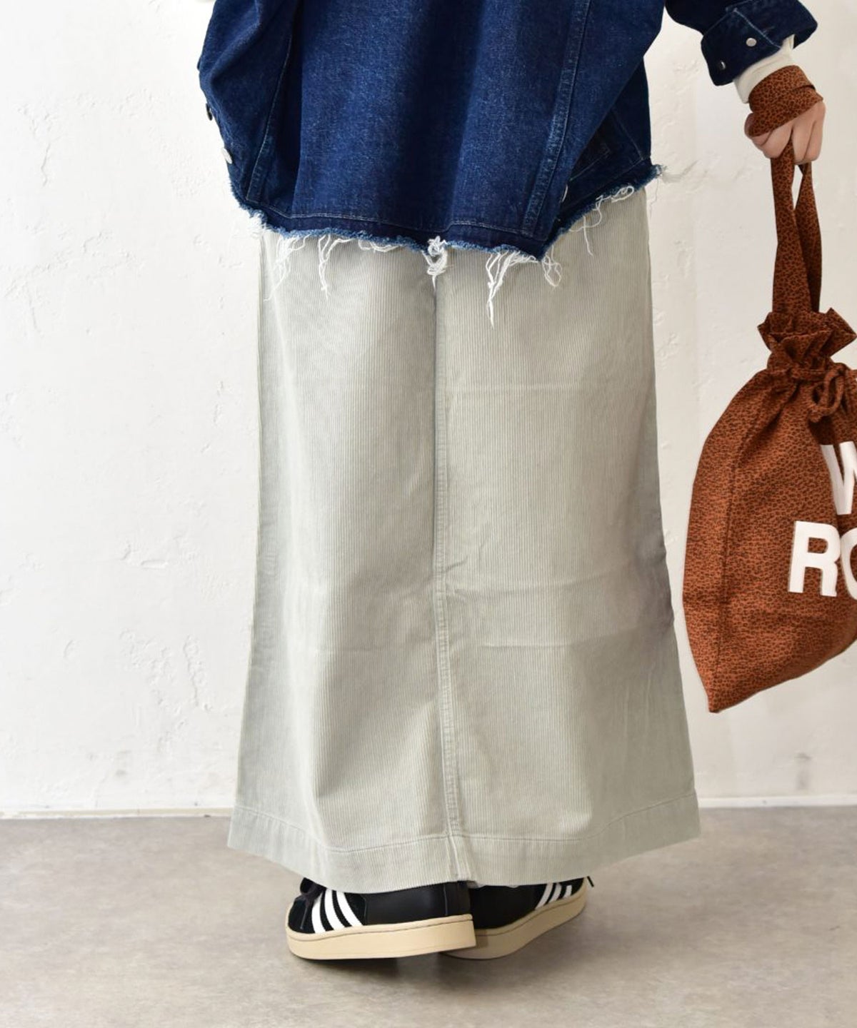 GRAMICCI｜CORDUROY LONG BAKER SKIRT [[GLSK6-FJP019]][C]