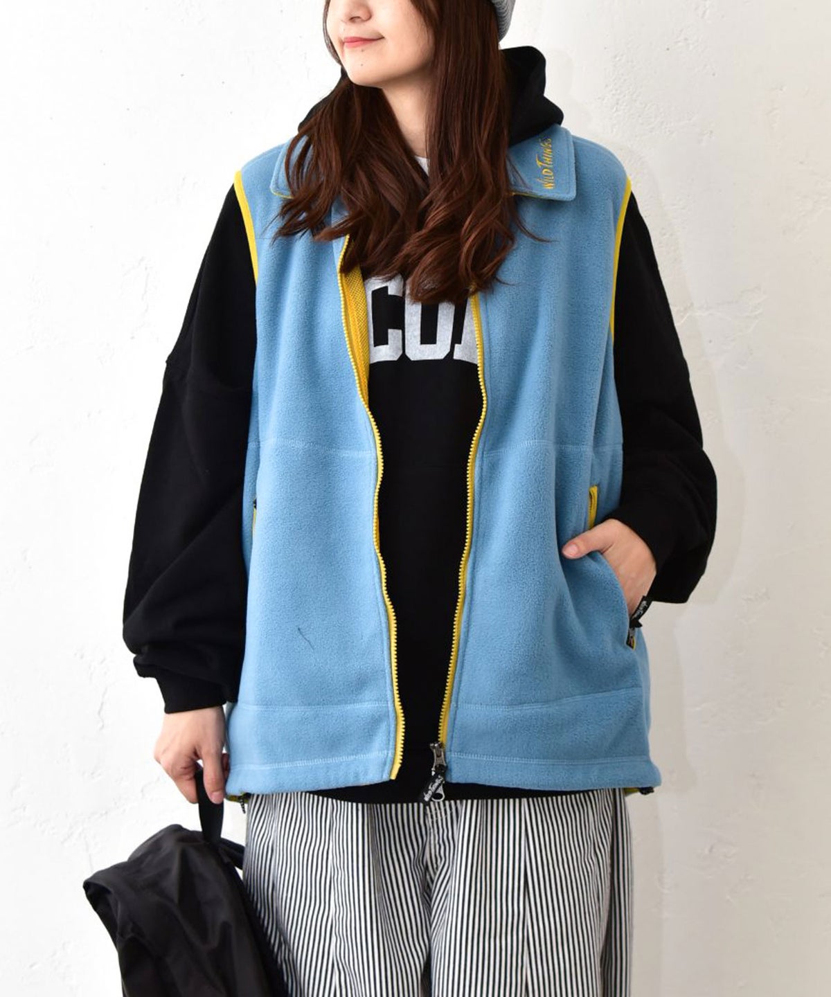 WILD THINGS｜BULKY FLEECE VEST [[WT26125AD]][C]