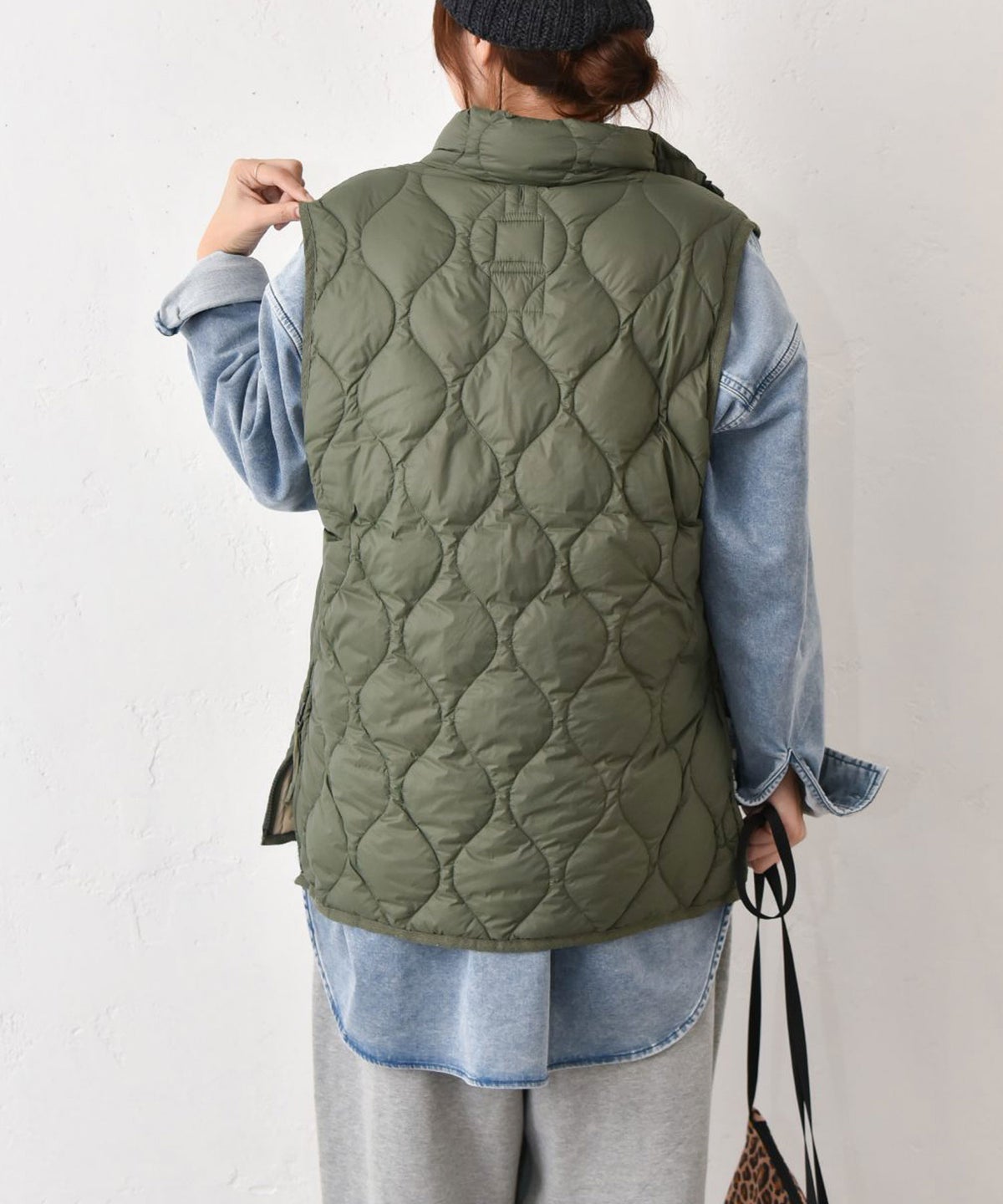 TAION｜MILITARY HI NECK W-ZIP DOWN VEST(SOFT SHELL) [[TAION-002ALSZML-1]][C]