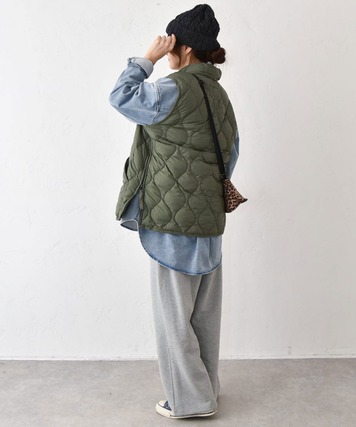 TAION｜MILITARY HI NECK W-ZIP DOWN VEST(SOFT SHELL) [[TAION-002ALSZML-1]][C]