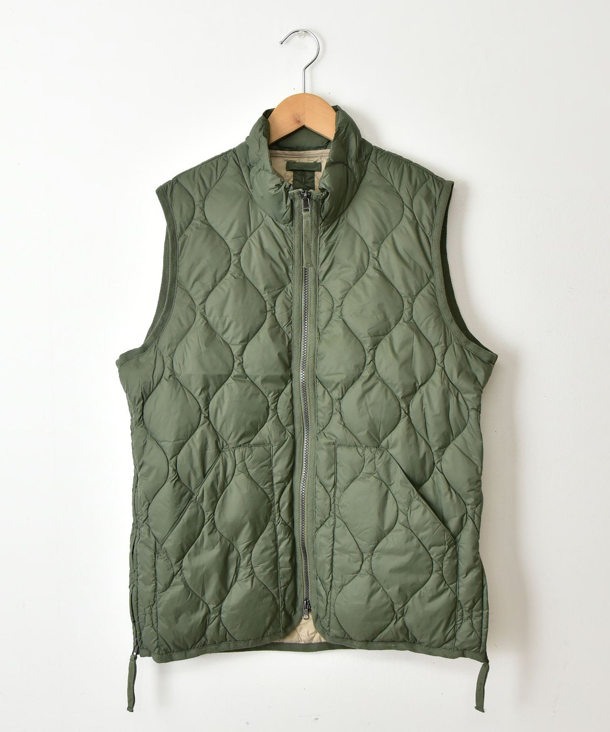  TAION｜MILITARY HI NECK W-ZIP DOWN VEST(SOFT SHELL) [[TAION-002ALSZML-1]][C]