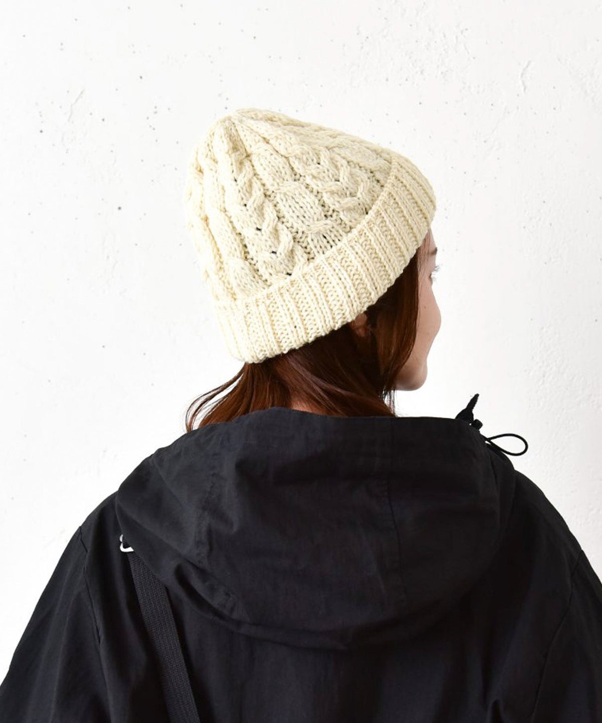 ARAN WOOLLEN MILLS｜柄編みニット帽 [[C982]][C]