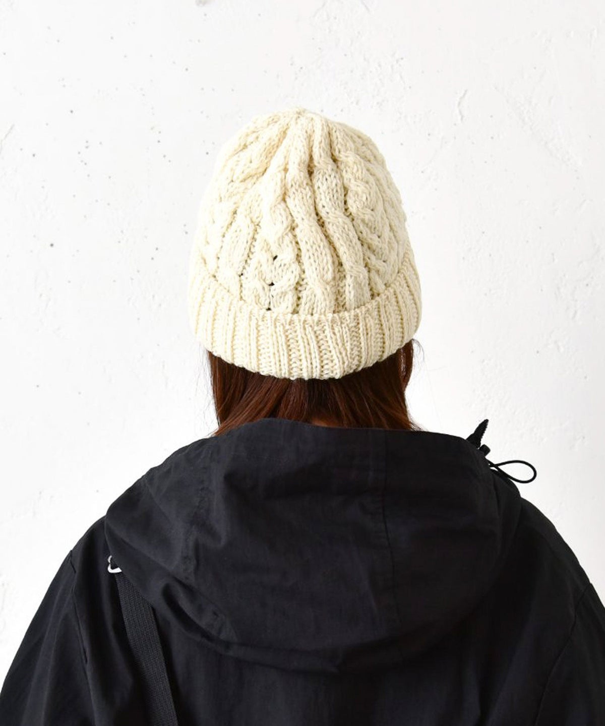 ARAN WOOLLEN MILLS｜柄編みニット帽 [[C982]][C]