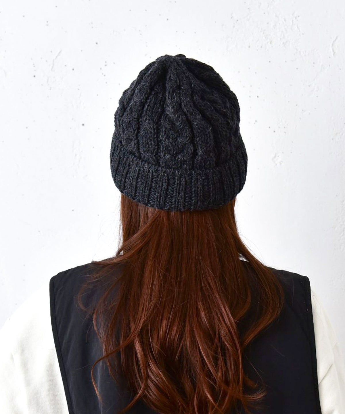 ARAN WOOLLEN MILLS｜柄編みニット帽 [[C982]][C]