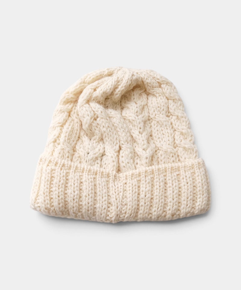 ARAN WOOLLEN MILLS｜柄編みニット帽 [[C982]][C]